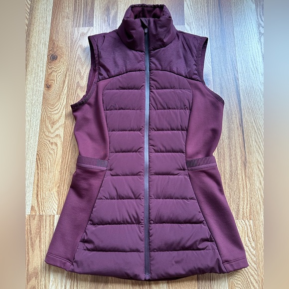 Lululemon Athletica Maroon Down For It All Vest - Picture 1 of 8